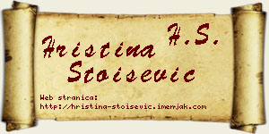 Hristina Stoišević vizit kartica